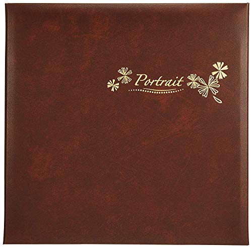 Chikuma 写真台紙 ポートレート台紙 V-218A 2L 2面 ブラウン 30491-3