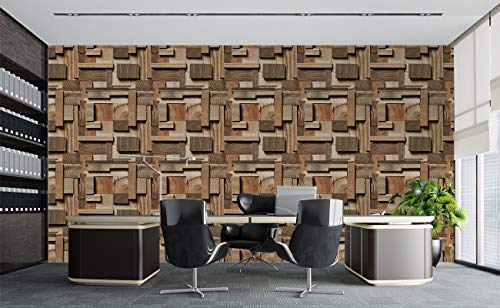 Image of DWELLSINDIA Natural 3D Wood Self Adhesive Wallpaper Waterproof, Scratch Resistant, Laminated 41cm x 244cm