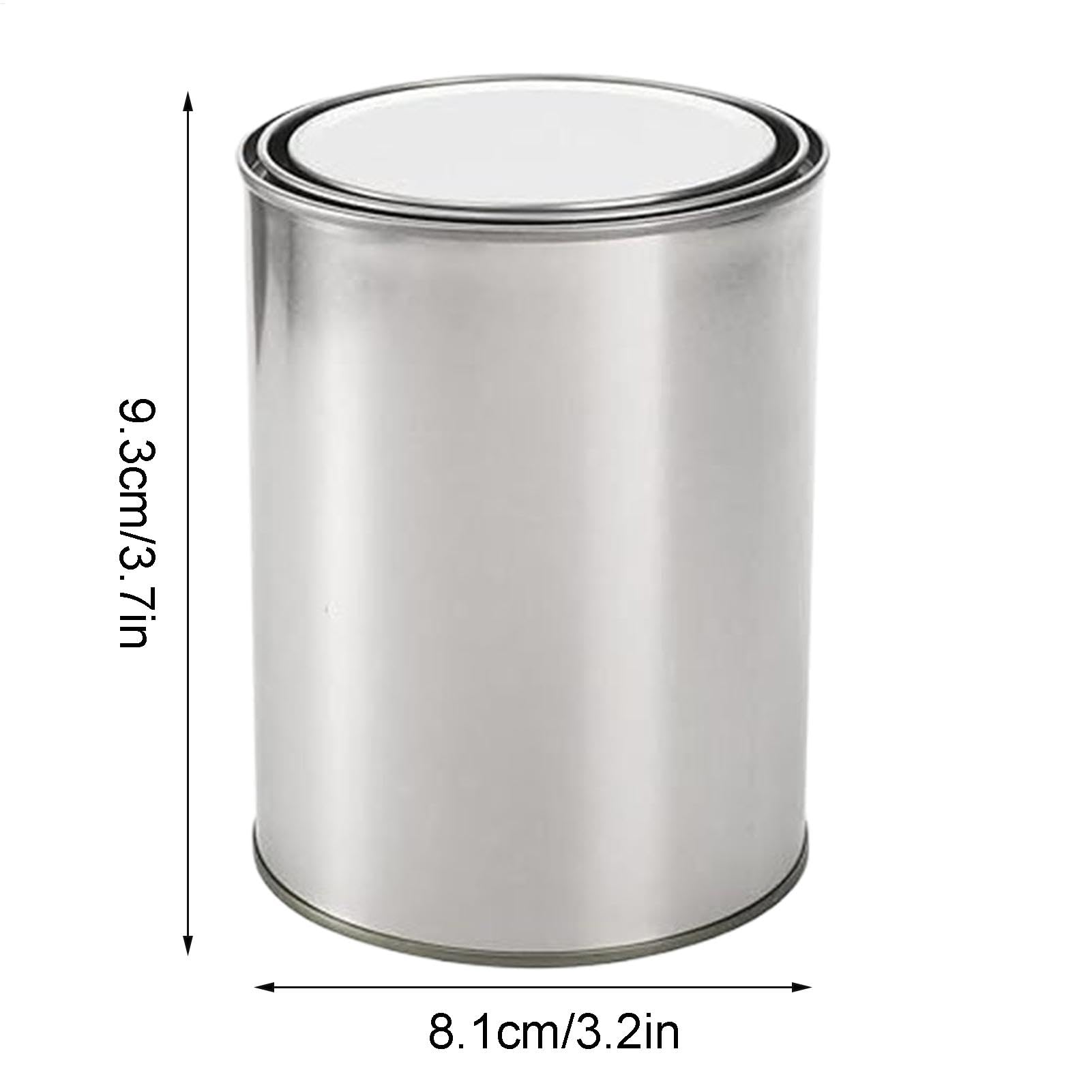 12 barattoli di vernice vuoti con coperchio, secchio per pittura ad olio, sigillatura per pittura ad olio, barattoli di latta con coperchi a leva in metallo, per pittura ad olio