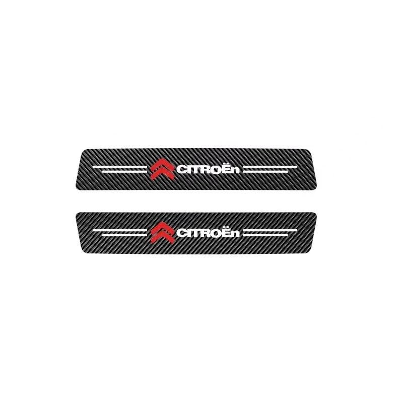RIKCAT Protection Seuil de Porte de Voiture pour Citroen e-C4 Hatchback, Autocollant de Seuil en Fibre de Carbone Anti-Rayure Plinthes pour Auto Pédale Accessoires Décoratif,4PCS RIKCAT Protection Seuil de Porte de Voiture pour Citroen e-C4 Hatchback, Autocollant de Seuil en Fibre de Carbone Anti-Rayure Plinthes pour Auto Pédale Accessoires Décoratif,4PCS