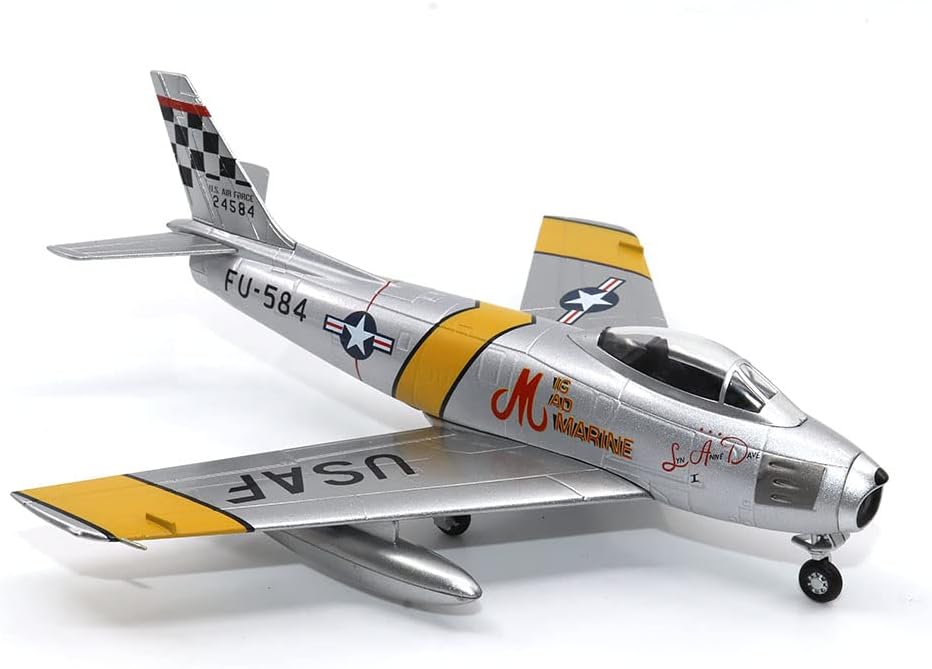 Motor city classics 1:72 Scale Military Diecast Collectible | North American F-86F Sabre | Militaria Diecast Model 27292-49