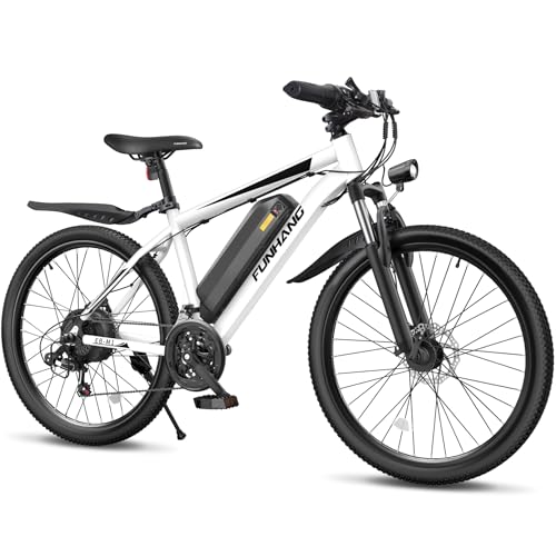 Funhang Electric Bike for Adults, 1000W Peak Ebike, 50Miles 20MPH Electric Mountain Bike, 26' Adult...