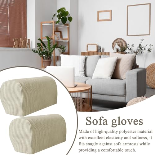 Fundas protectoras lavables de reposabrazos elásticos para sofás de estudio 3