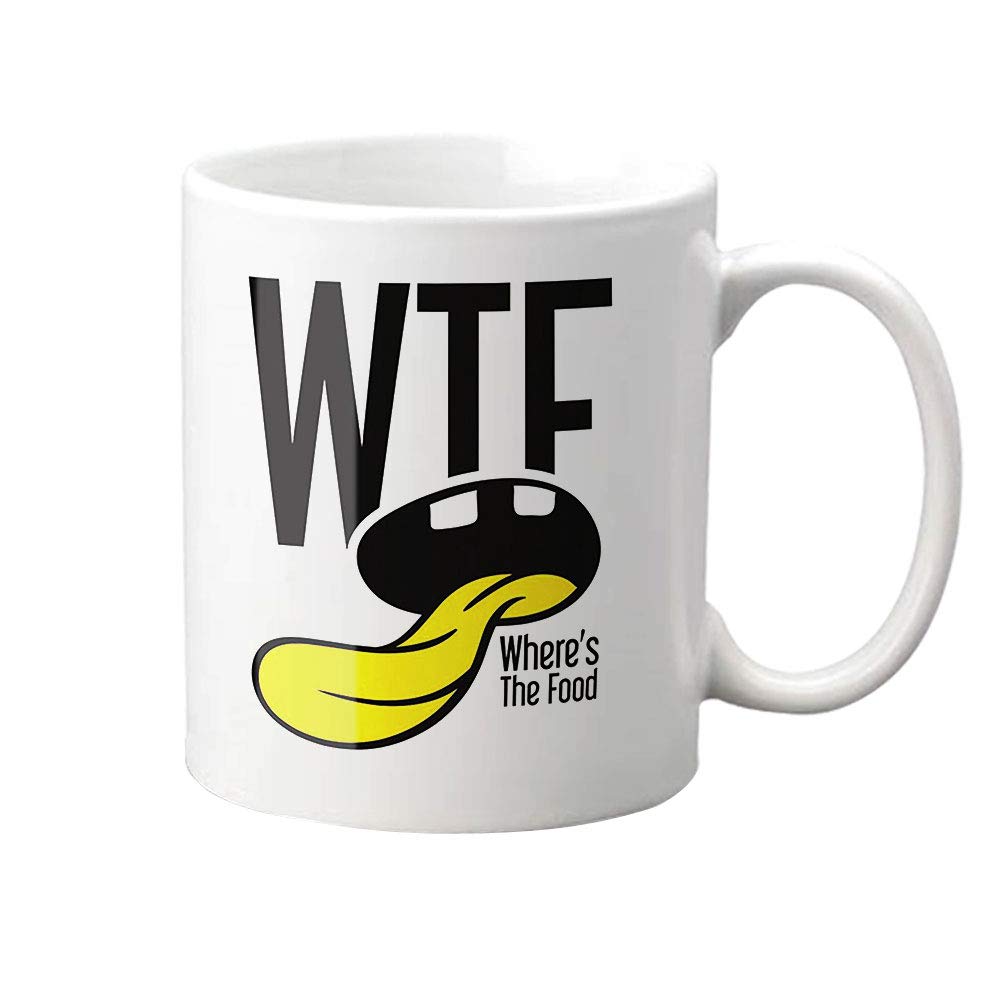 Khakee WTF Theme Printed Ceramic Coffee Mug(325 ml)