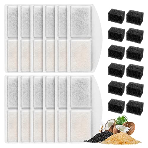 MyfatBOSS 12 Pack Cat Water Fountain Filter Compatible with 100oz/3L