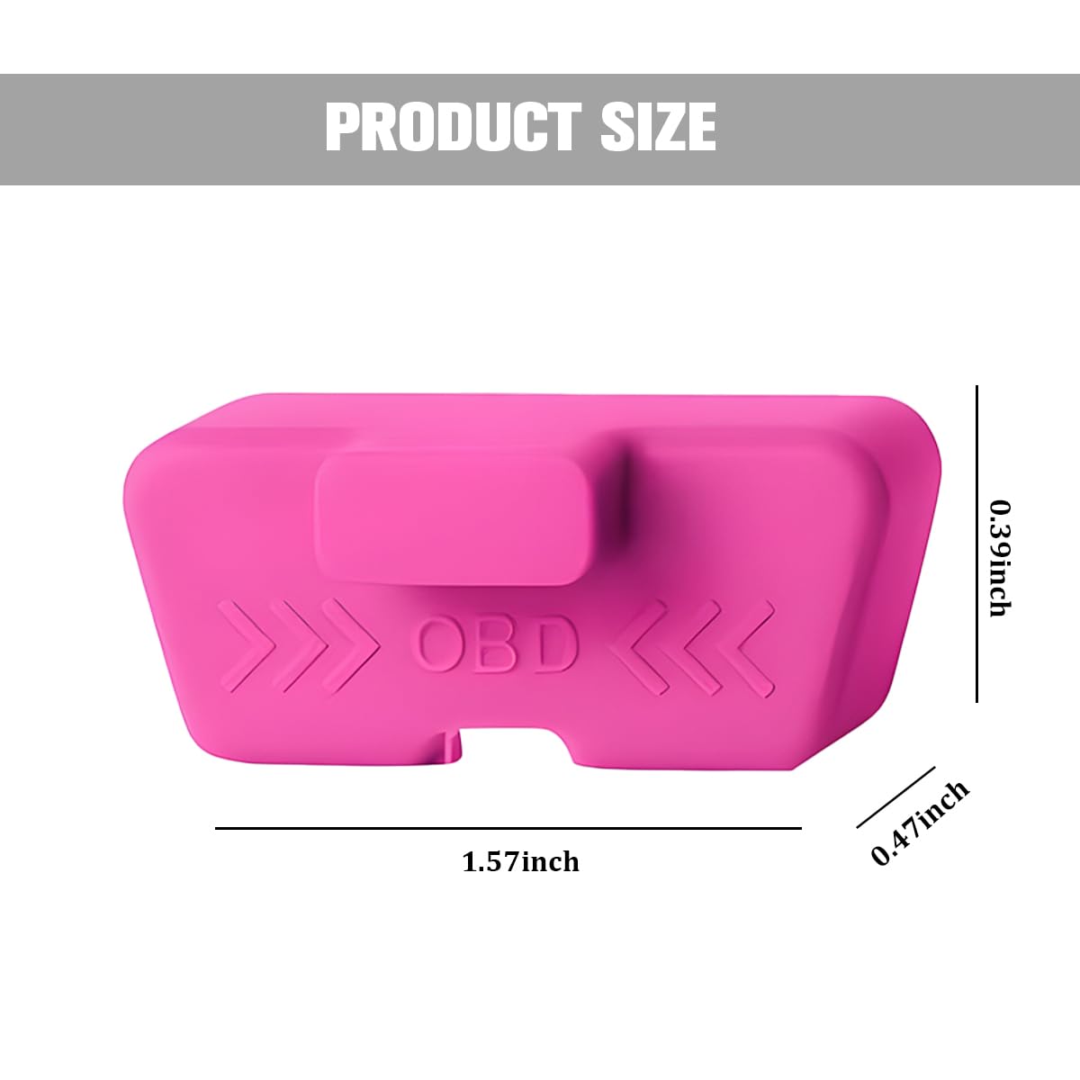2 tapas de puerto OBD para automóvil, tapa de conector de diagnóstico OBD2 de silicona impermeable, accesorios de cubierta protectora antirrobo, universal para sedán, SUV, RV (morado)