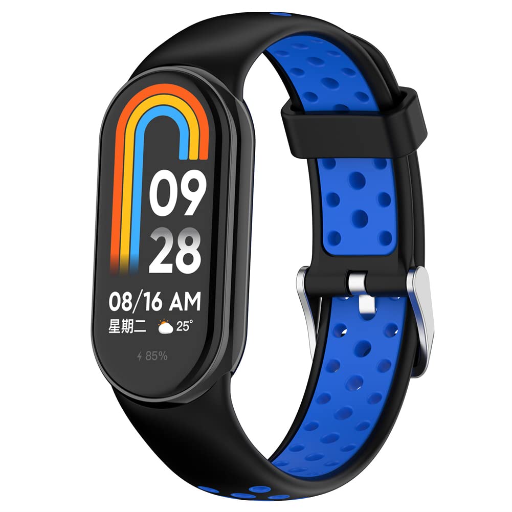 Tyogeephy Straps for Xiaomi Mi Smart Band 8, Replacement Bracelet in Anti-Lost Silicone Designed Fitness Tracker Accessories [Compatible with Xiaomi Mi Band 8]