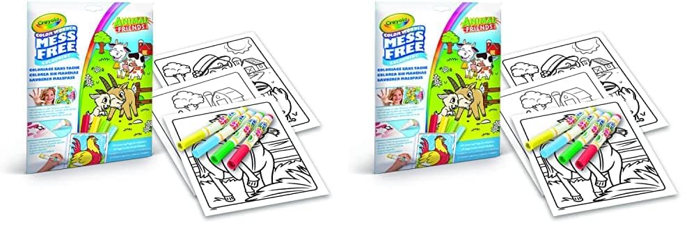 Color Wonder Set Animal Friends, coloring book, 4 markers