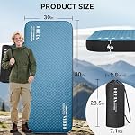 HEETA Self Inflating Sleeping Pad Mat Camping Mattress with Electric Pump - Image 2