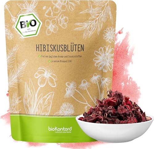 Hibiskusblüten BIO ganz und getrocknet 500g - Premium Hibiskus Tee - Hibiskusblütentee 100{6329be755a3684795906f82e2e54dc826f8cd5056a09c5e190ad1848351ba6fa} natürlich aus biologischem Anbau - bioKontor Hibiskusblüten BIO ganz und getrocknet 500g - Premium Hibiskus Tee - Hibiskusblütentee 100{6329be755a3684795906f82e2e54dc826f8cd5056a09c5e190ad1848351ba6fa} natürlich aus biologischem Anbau - bioKontor