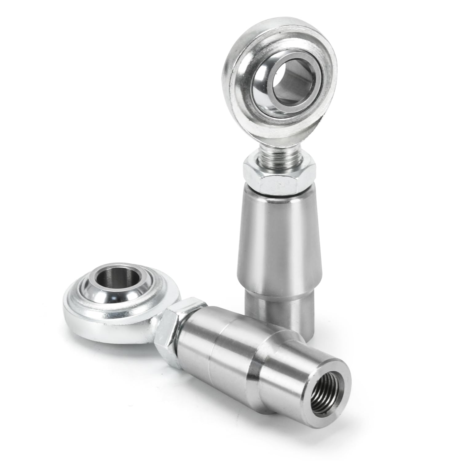 3/8"-24 Heim Joints Rod End Kit, 0.375” Chromoly Panhard Kit Right and Left Hand Thread with Jam Nuts &amp; Tube Adapters for Steering Kit, Suspension and Traction Bars(1 Pair)