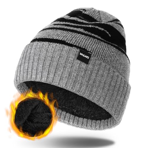 Wmcaps Wintermütze Herren, Thermo Winter Beanie Mütze Herren und Damen,...