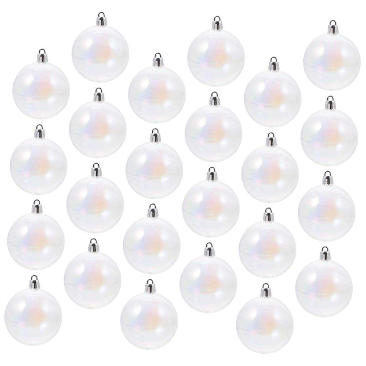 24pezzi Palline Di Natale Decorative Infrangibili in Plastica Addobbi Natalizi Per Albero Porta Finestra Decorazioni Per Feste Matrimoni Anniversari