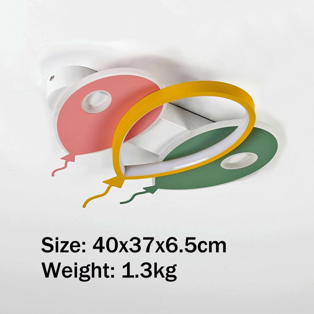 LED Deckenlampe Kinderzimmer Ballon Design – Deckenleuchte Dimmbar mit Fernbedienung, 2800lm, 28W, Farbtemperatur 3000–6500K, Nachtlicht, Timer, Memory-Funktion