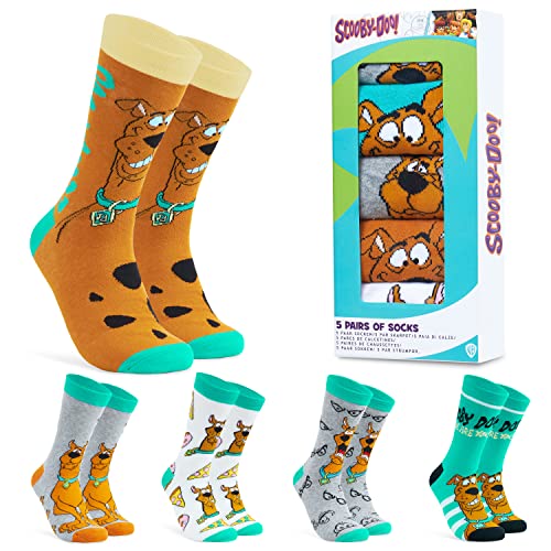 Scooby-Doo! Calcetines Hombre y Adolescente, Pack de 5