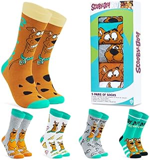 Scooby Doo Mens Socks, Crew Socks Multipack