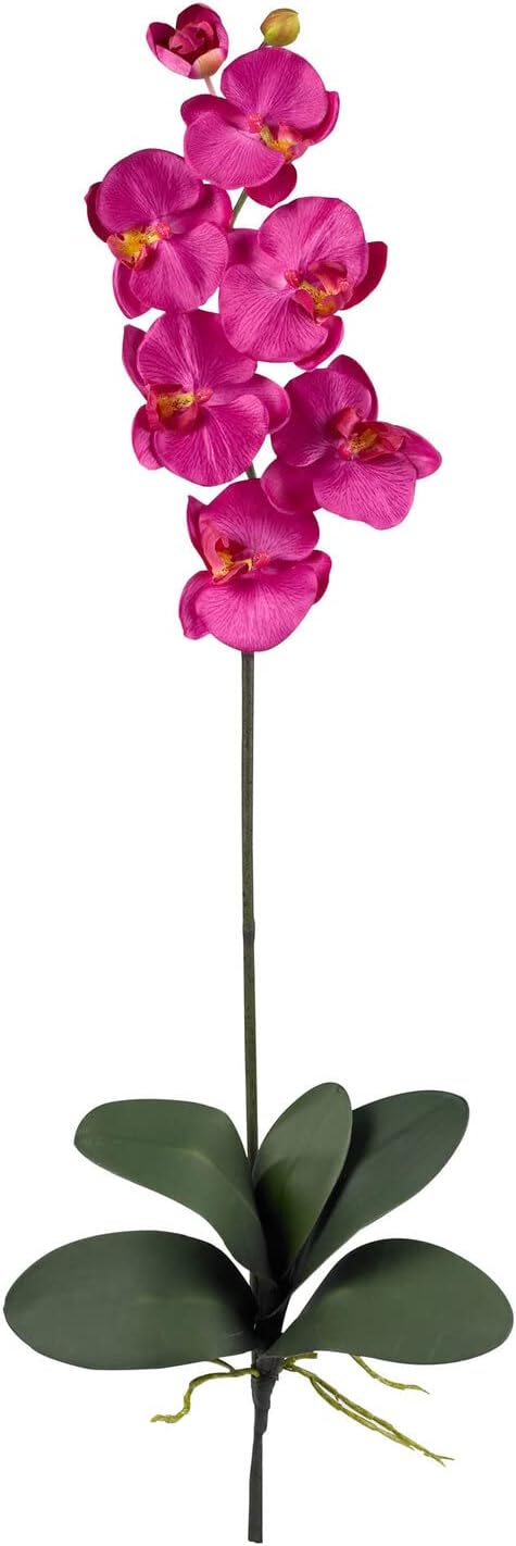 Nearly Natural 2044-BU Phalaenopsis Stem, Pink, Set of 12 Beauty