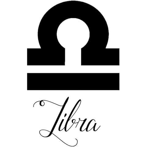 Zodiac Sign Libra Script Writing Silhouette 6