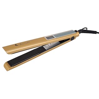 HECTOR Professional I Touch Hair Straightener - Slim, Gold