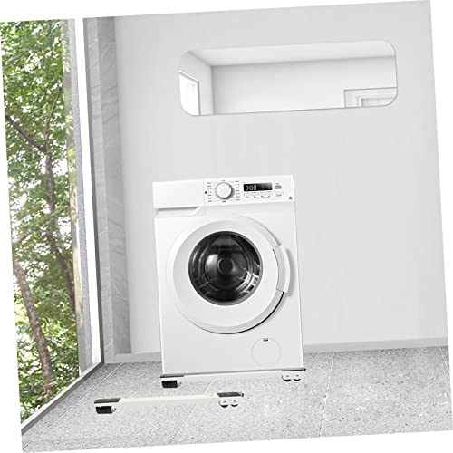 CORHAD 1 Conjunto De Rolos Máquina Secadora Portátil Mover Facilmente Máquinas De Lavar Pedestal Sup