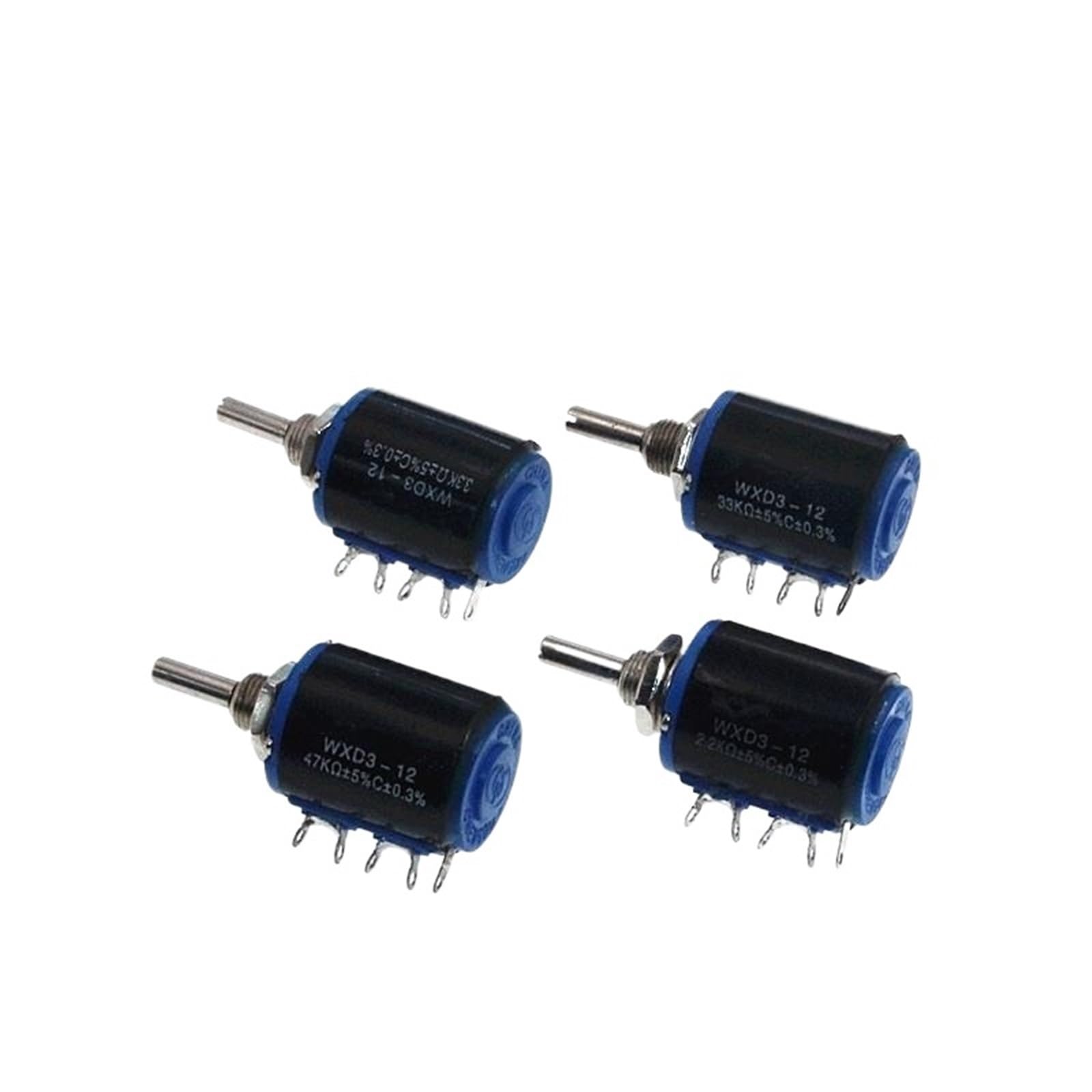 Potentiomètre bobiné WXD3-12 1K 2.2K 3.3K 4.7K 10K 22K 33K 47K Ohm, 1 pièce/lot(22K Ohm)