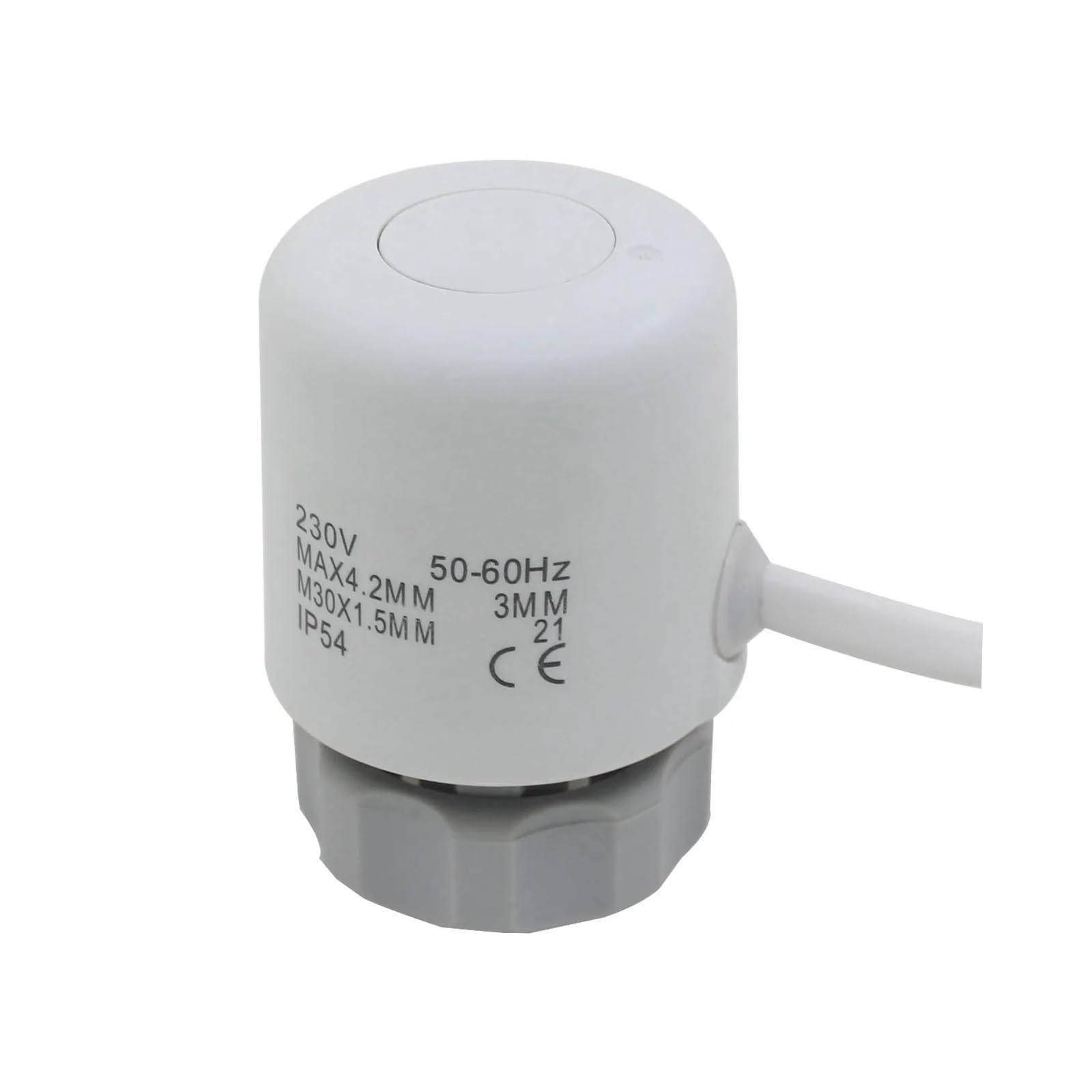 Głowica siłownika termicznego do termostatu kolektora normalnie otwarty grzejnik podłogowy zamknięty 24V 230V NO NC(Ac230v M30x1.5mm)