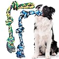 TUAHOO Dog Rope Toys for Aggressive Chewers, 2 Pack Indestructible Dog Chew Toys, Tough Rope Toy for Large Breed, 100% Cotton Rope Dog Toys for Tug of War,Teeth Cleaning