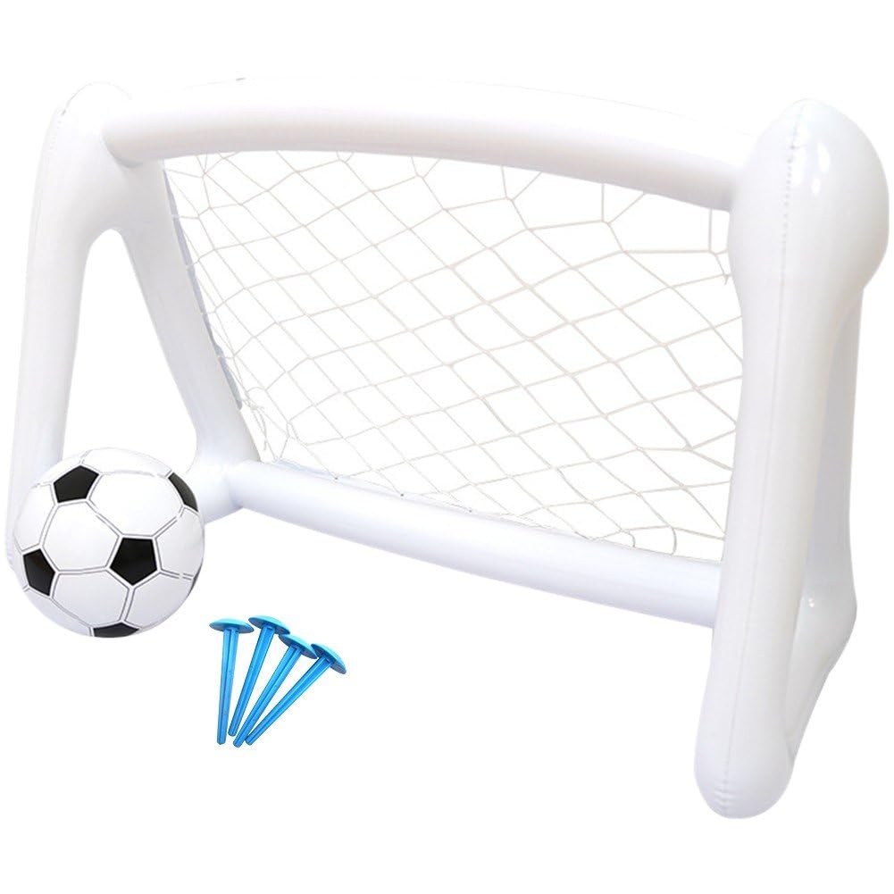But de football portable et gonflable pour enfants et jeux de jardin