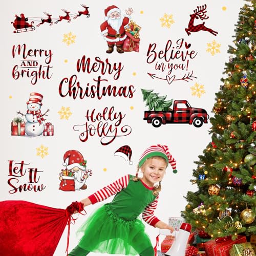 Vinilos decorativos navideños Santa Claus 35x12 in miniatura 3