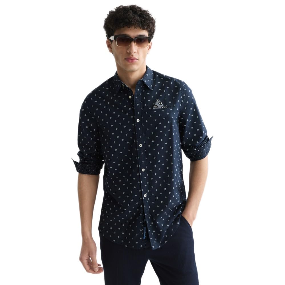 Scotch & Soda Herren Poplin Shirt Hemd