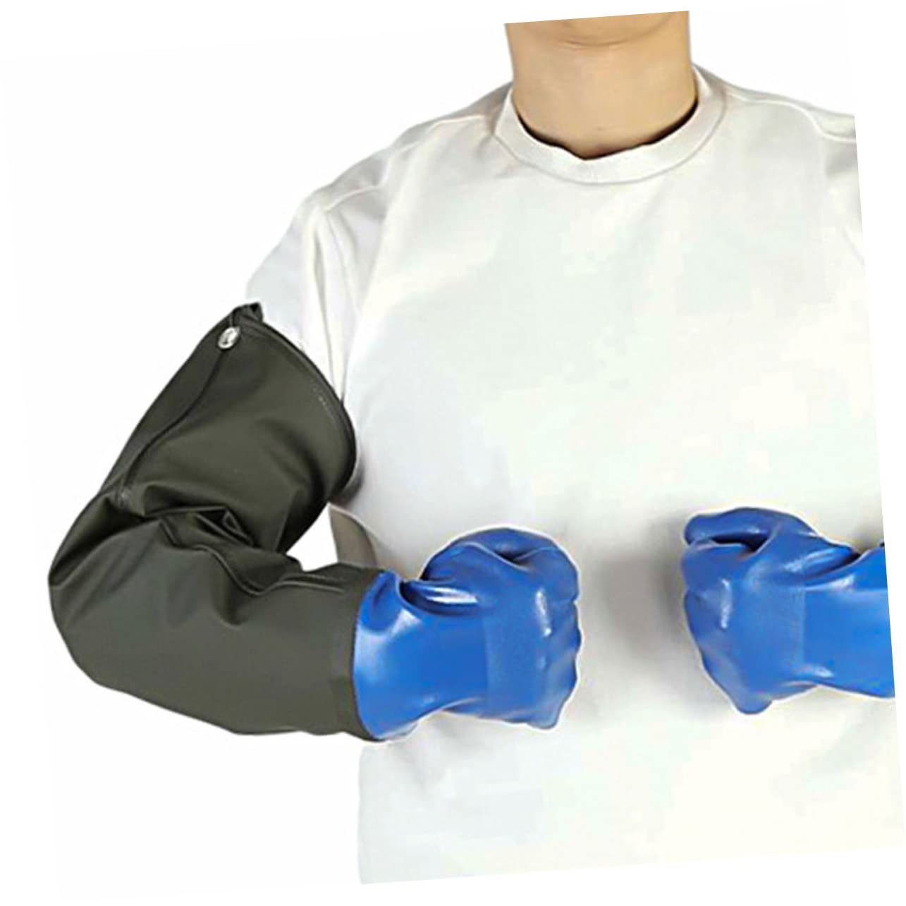 VILLCASE Guantes de Protección Industrial de Pvc Impermeables, 1 Par