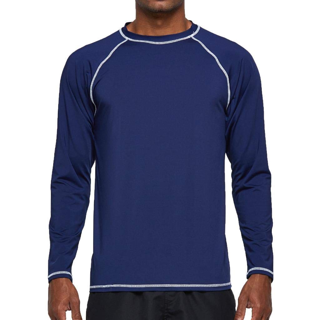 Arcweg UV-Schutz T-Shirt Herren Rashguard UPF 50+ Langarmshirt Sommer Tshirt Strand Schnell Trocknend Leicht Badeshirts Surfen Angeln Wandern Top