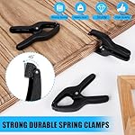 Small Spring Clamps 3.5 inch 30 Pack,Plastic Mini Clips,Heavy Duty for crafts,Woodworking,Backdrop & Photography Studios(Black) - Image 5