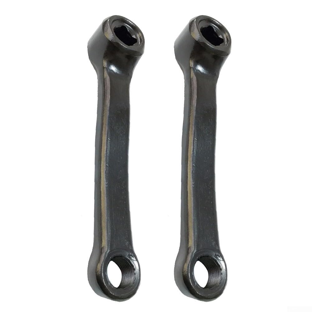 Heavy Duty 127mm Exercise Bike Crank with Square Hole Ideal for Most Bikes (left + right crank)