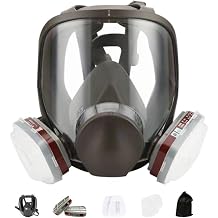 Full Face Mask, 6800 Type, Filter, Reusable, Anti-Fog Lens, High Definition Vision, Painting, Woodworking, Welding, Work Protective Full Face Mask