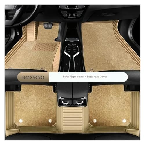 Tapis auto sur mesure beige résistant aux taches pour Benz W222