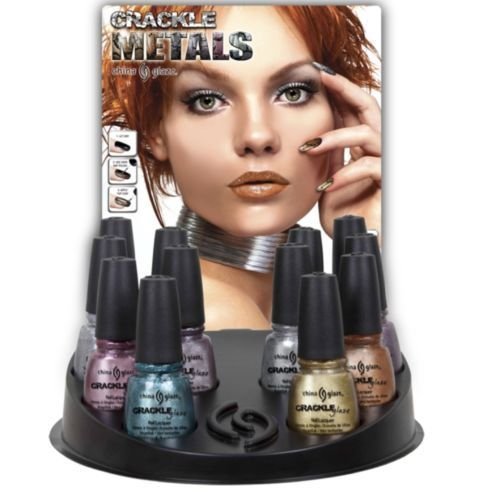 CHINA GLAZE Crackle Metals Set (6pcs) - One of Each Color