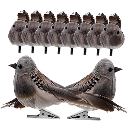 Oiseaux artificielles en plumes pour sublimer vos arbres de jardin et compositions végétales