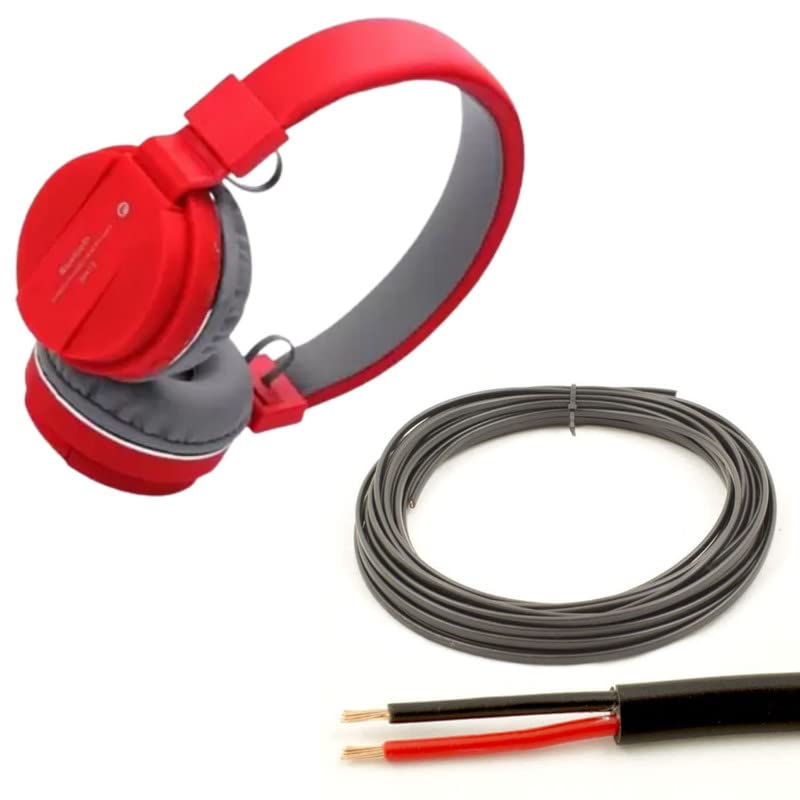 Cospex Combo Pack of 2 Items - Comfortable On-Ear Bluetooth Wireless Headphone, Flat 2 core Copper Wires and Cables 1.5mm for Domestic and Industrial Electric Connections up to 1500 watts 1 Meter-image-39