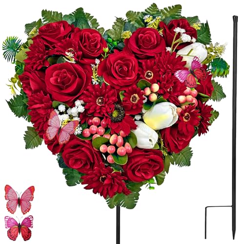 Naramiji Heart Shaped Cemetery Wreath
