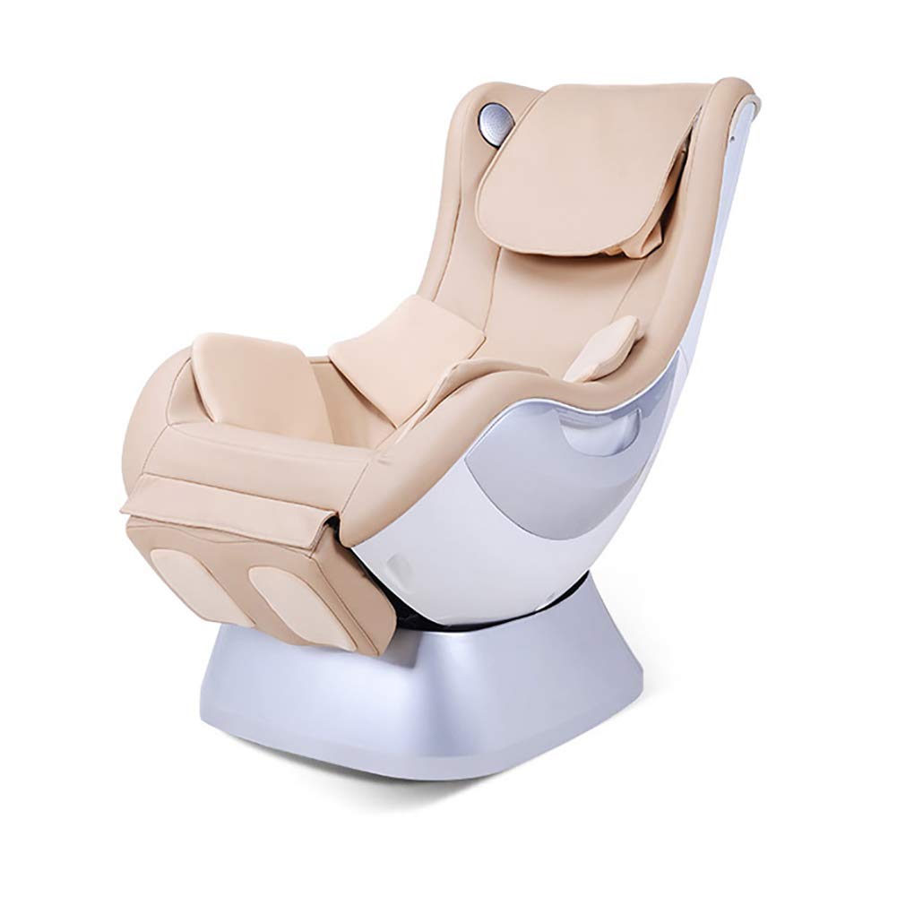 FBITEMassage Chair Zero Gravity 6 Massage Modes - 3D Surround Sound - Relax Armchair with blue-too-th And USB Charge Port System-Air Massage System,Orange (Color : Beige)