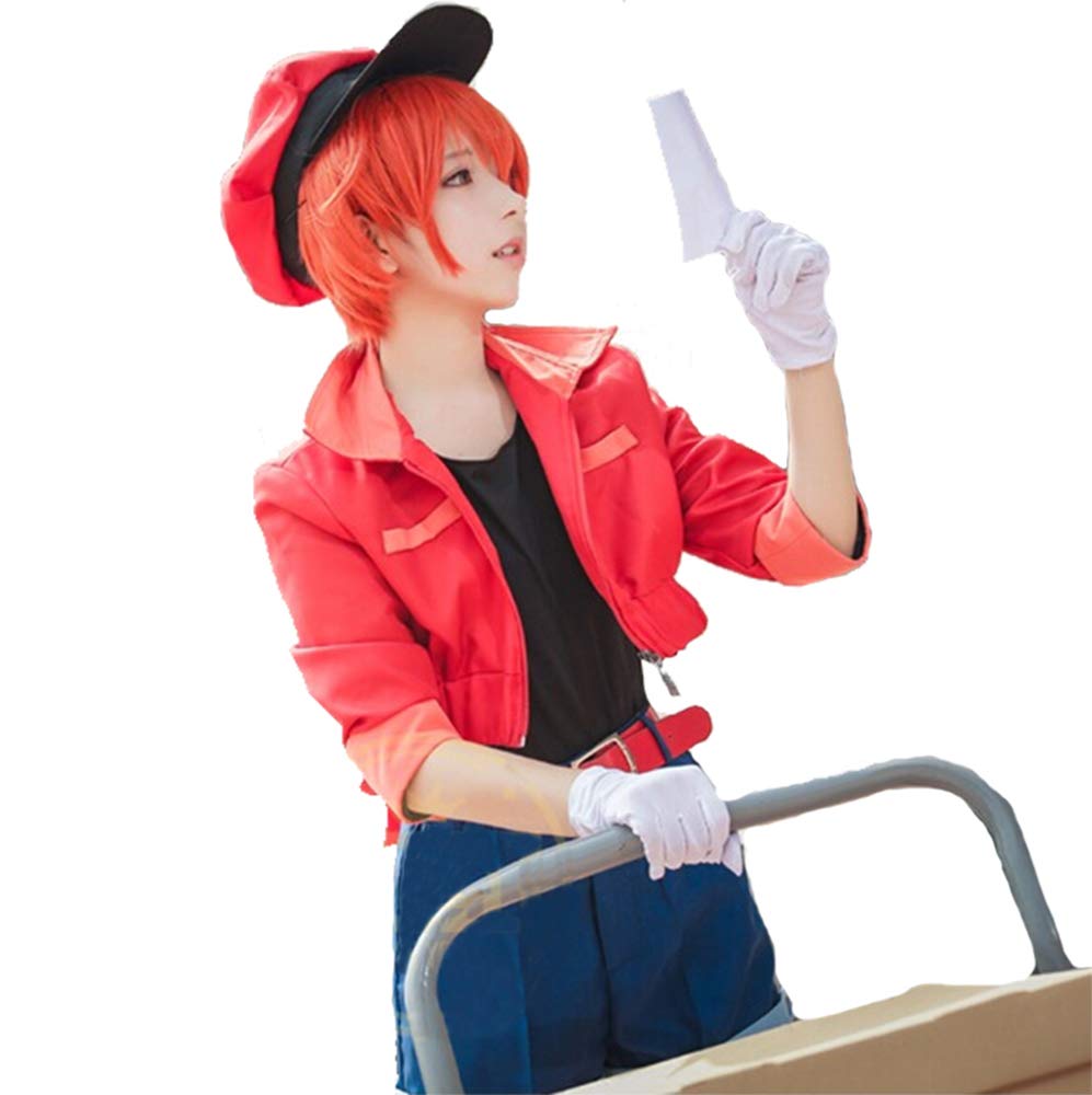 Amazon.co.jp: HIMOE はたらく細胞 コスプレ衣装 赤血球 セット