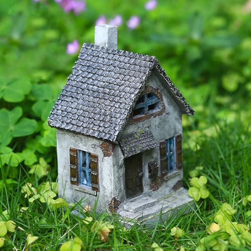 Maison ornementale en résine durable contre la déco de jardin usée - 8