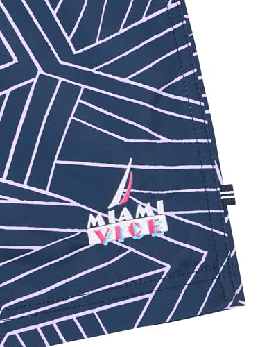 Nautica Men's Miami Vice X Sustainably Crafted 5" Printed Swim2