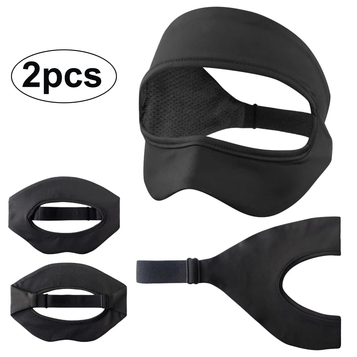 Masque pour Oculus Quest 2, VR Face Cover avec Sangle Élastique Anti-Transpiration pour PS VR2/Meta Quest Pro/Meta Quest 2/HTC Vive - Noir