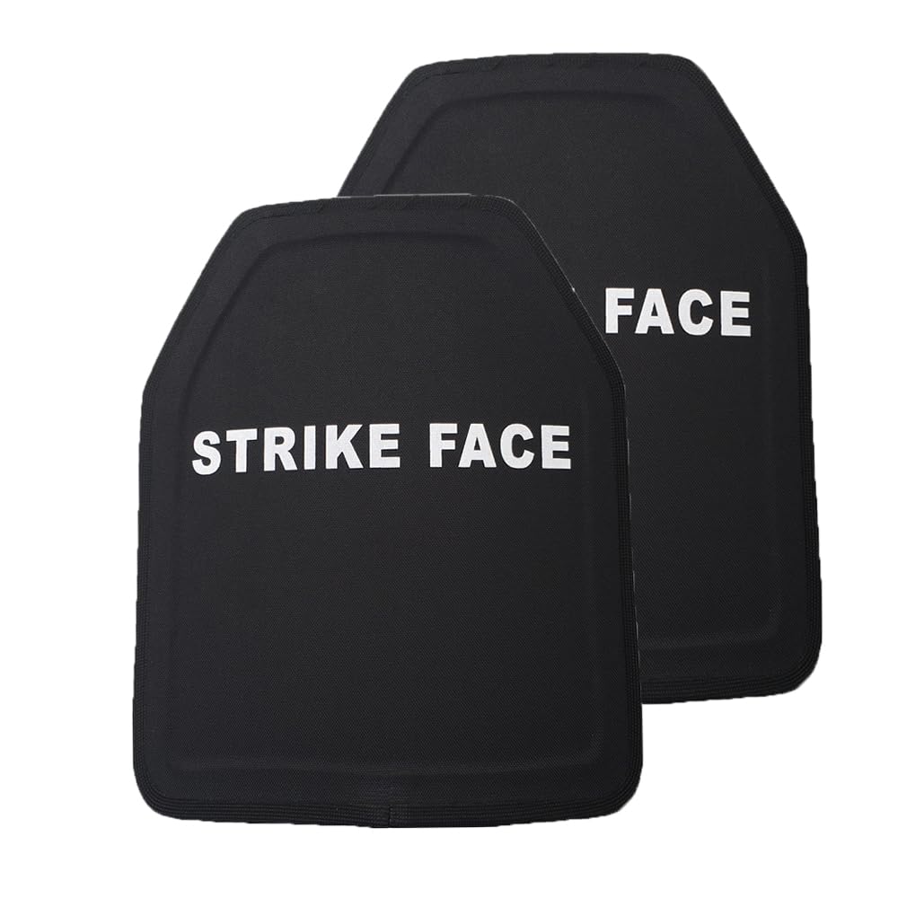 Placa Armadura Protección de Choque NIJ Nivel IIIA 2,3mm Stand Alone 2 Piezas Negro