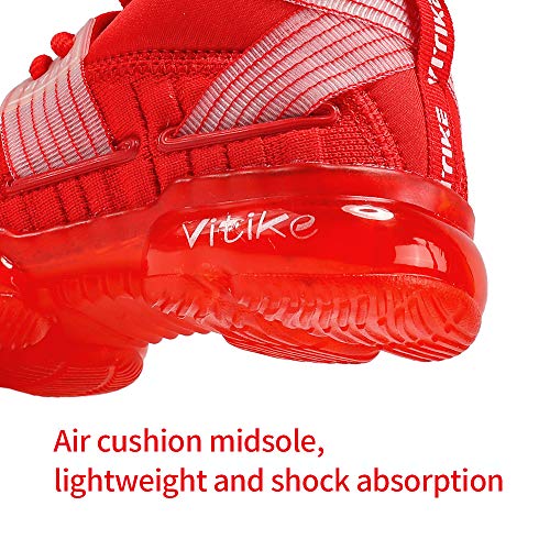 Image of VITUOFLY Kids Basketball Shoes Boys Sneakers Girls Mid-top Sports Shoes | Ankle protection, Non-slip TPR outsole, Cushioned shock-absorbing EVA midsole, Indoor outdoor sports for little & big kids