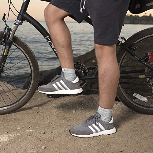 Techware Pro Ankle Brace Compression Sleeve - Relieves Achilles Tendonitis, Joint Pain. Plantar Fasciitis Foot Sock With Arch Support Reduces Swelling & Heel Spur Pain. (White, L/Xl) #TOP4