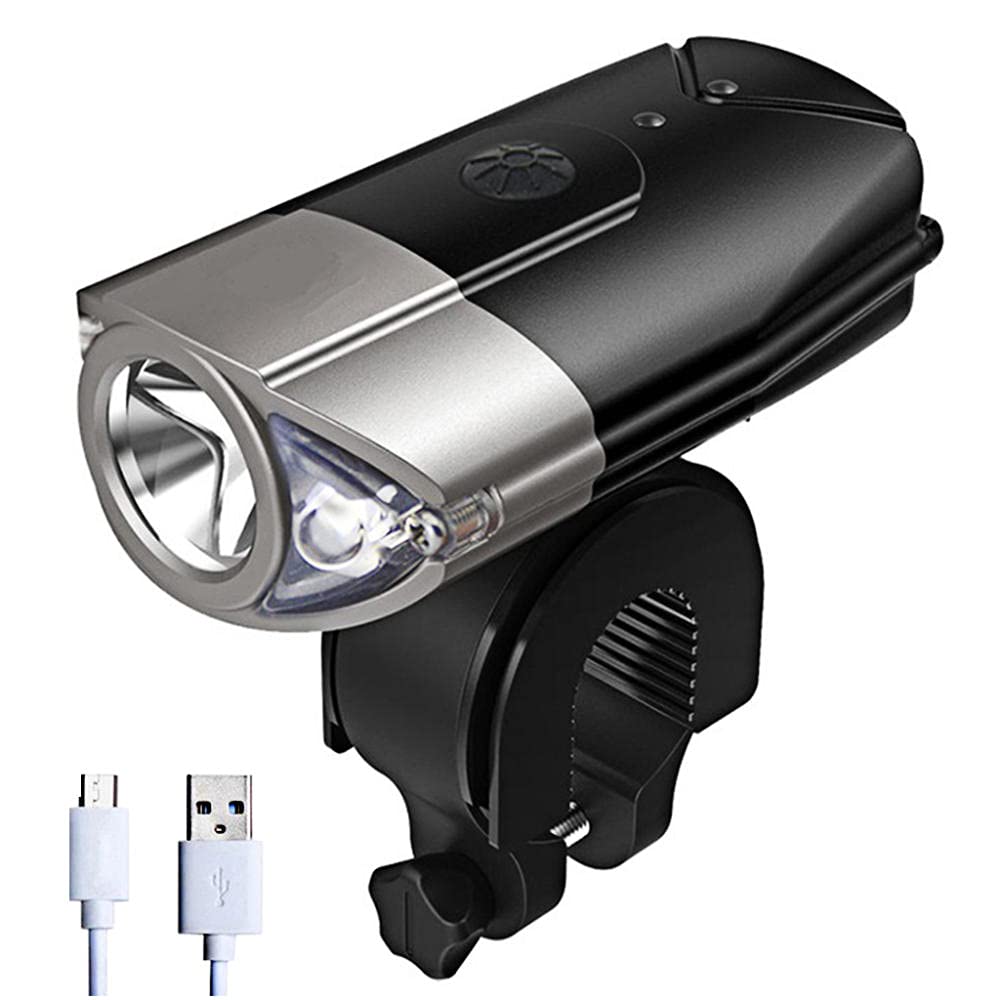 luci Bicicletta LED,2000mAh luci Bici Ricaricabili USB, Luce Bici Anteriore Potente 1200 Lumens,Impermeabile IPX6 Set di luci per Bicicletta per Strada e Montagna-1200mAh. Super