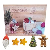 Häkel Adventskalender 2025-24 kreative Überraschungen zum Häkeln - Häkelset für Anfänger und Profis, Anhänger und Figuren zu Weihnachten zum nachhäkeln, mit Anleitung Adventskalender Frau